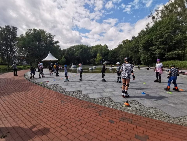 miejsce do nauki jazdy na rolkach w Olsztynie - Park Centralny 